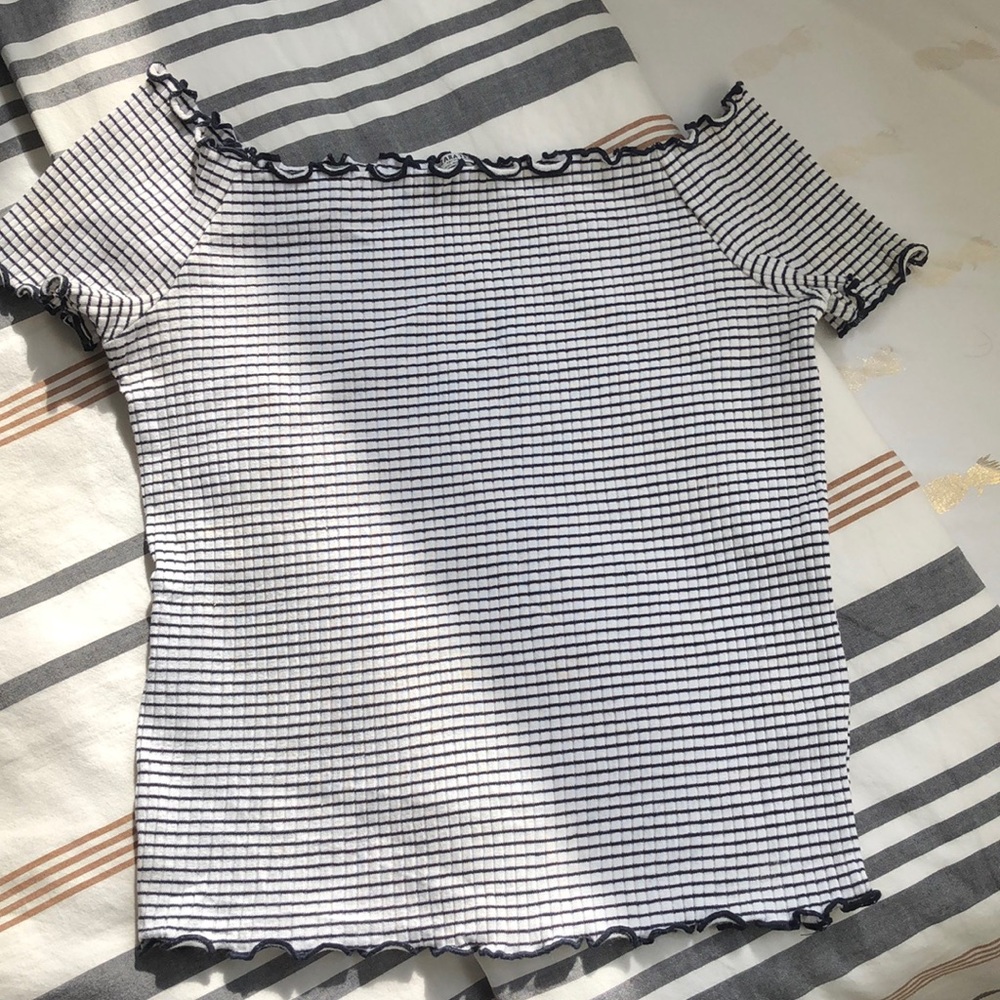 Zara basic off the shoulder top